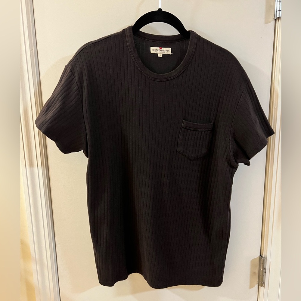 Knickerbocker NYC Brown Ribbed T-shirt, Small